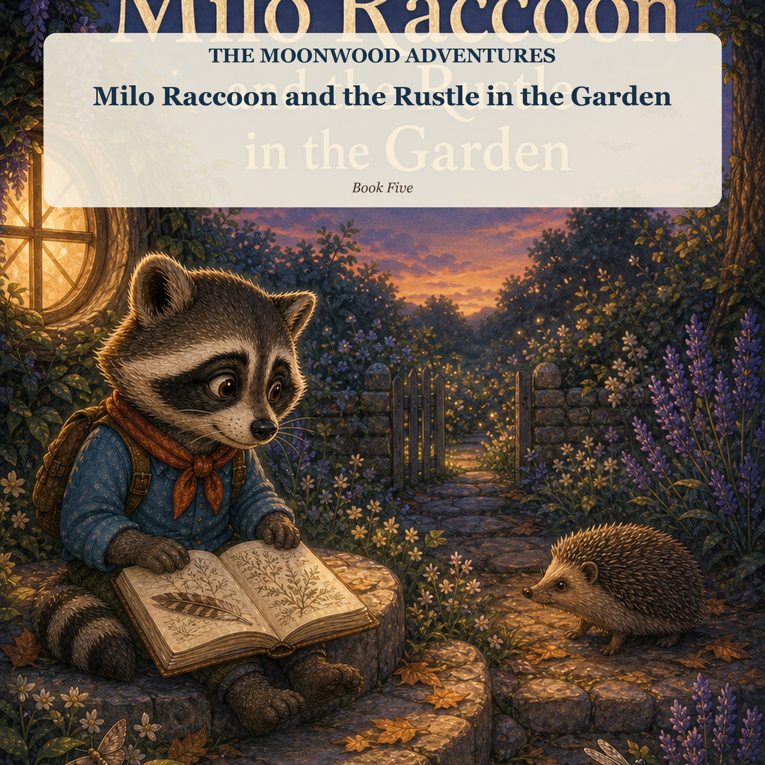 Milo Raccoon and the Rustle in the Garden