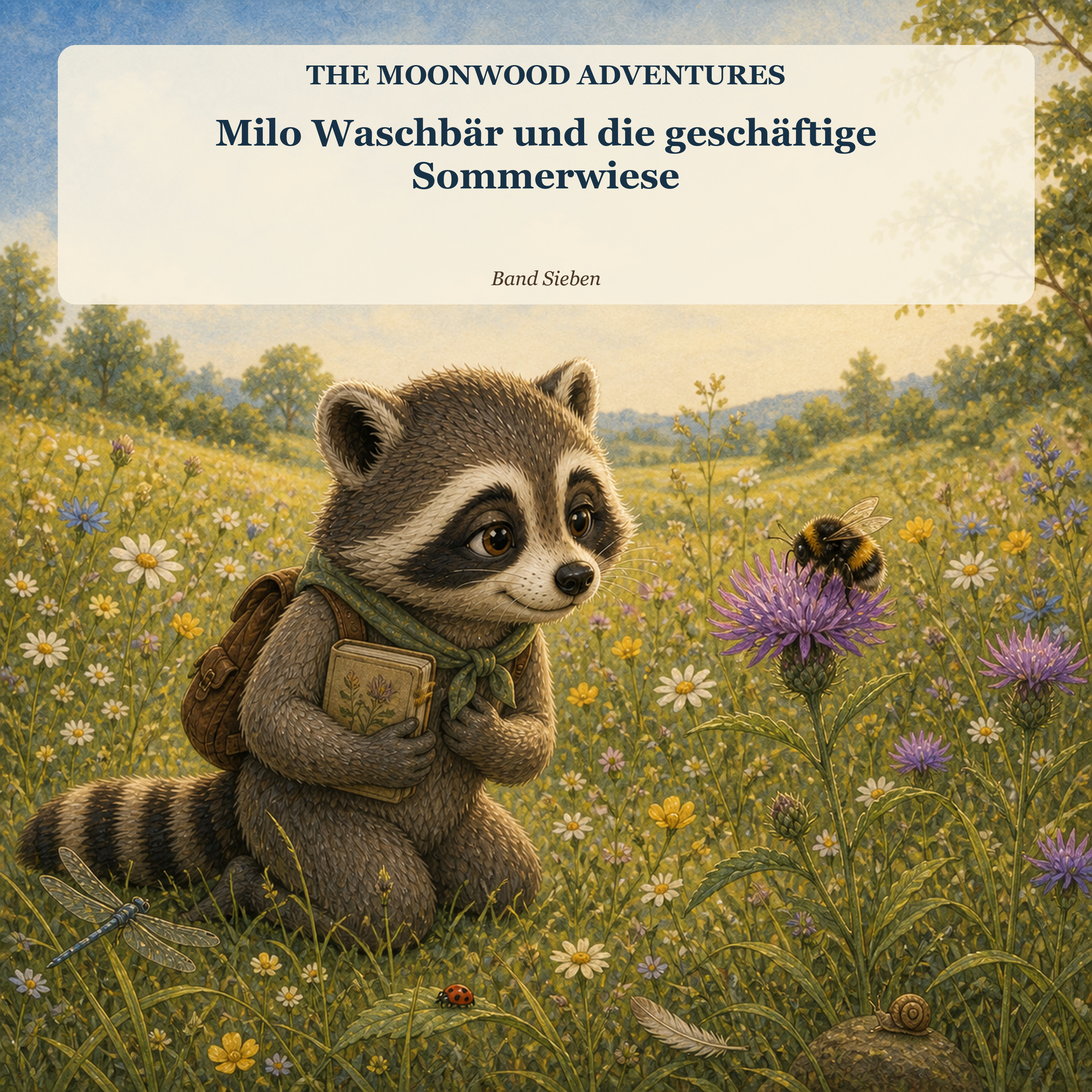 Milo Waschbär und die geschäftige Sommerwiese