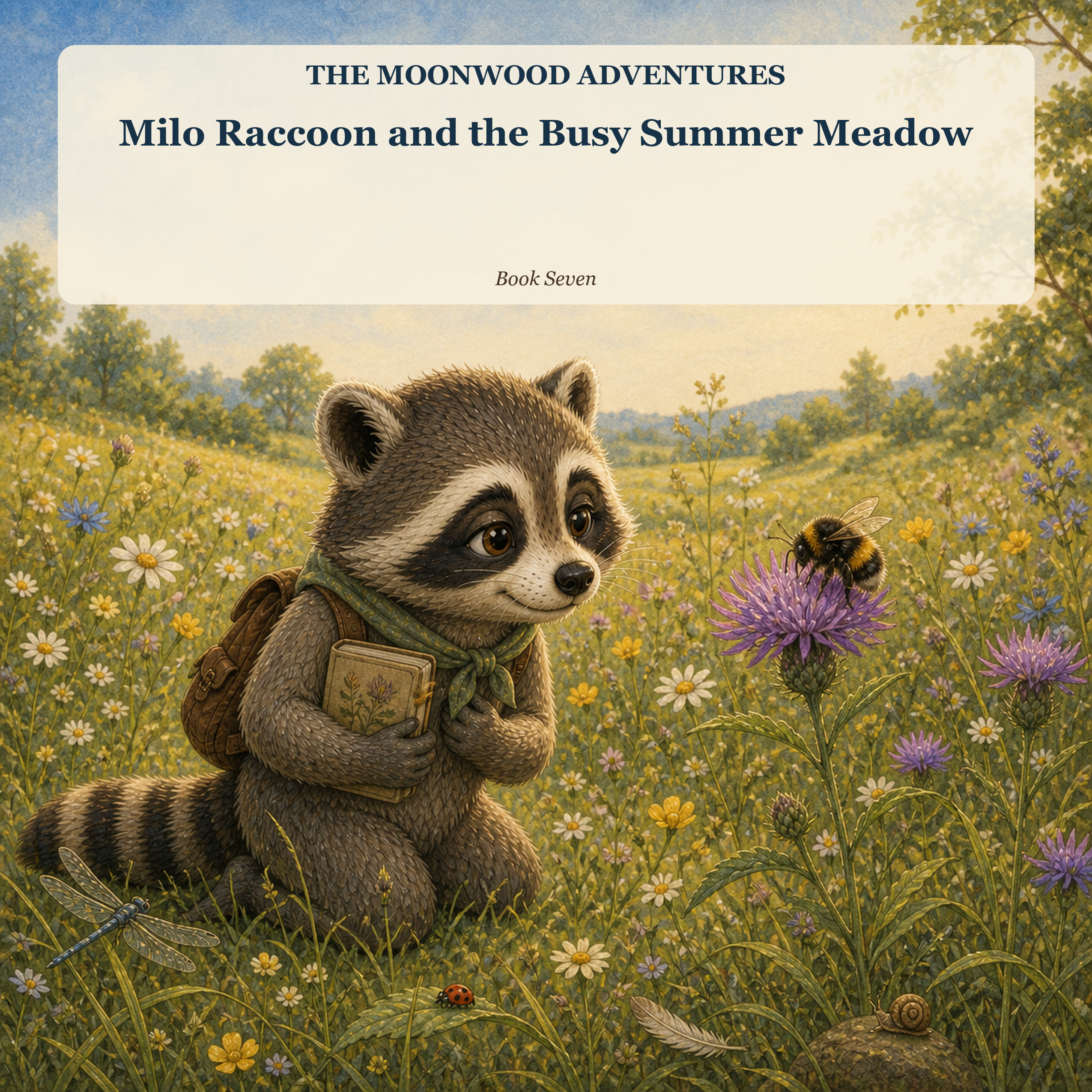 Milo Raccoon and the Busy Summer Meadow
