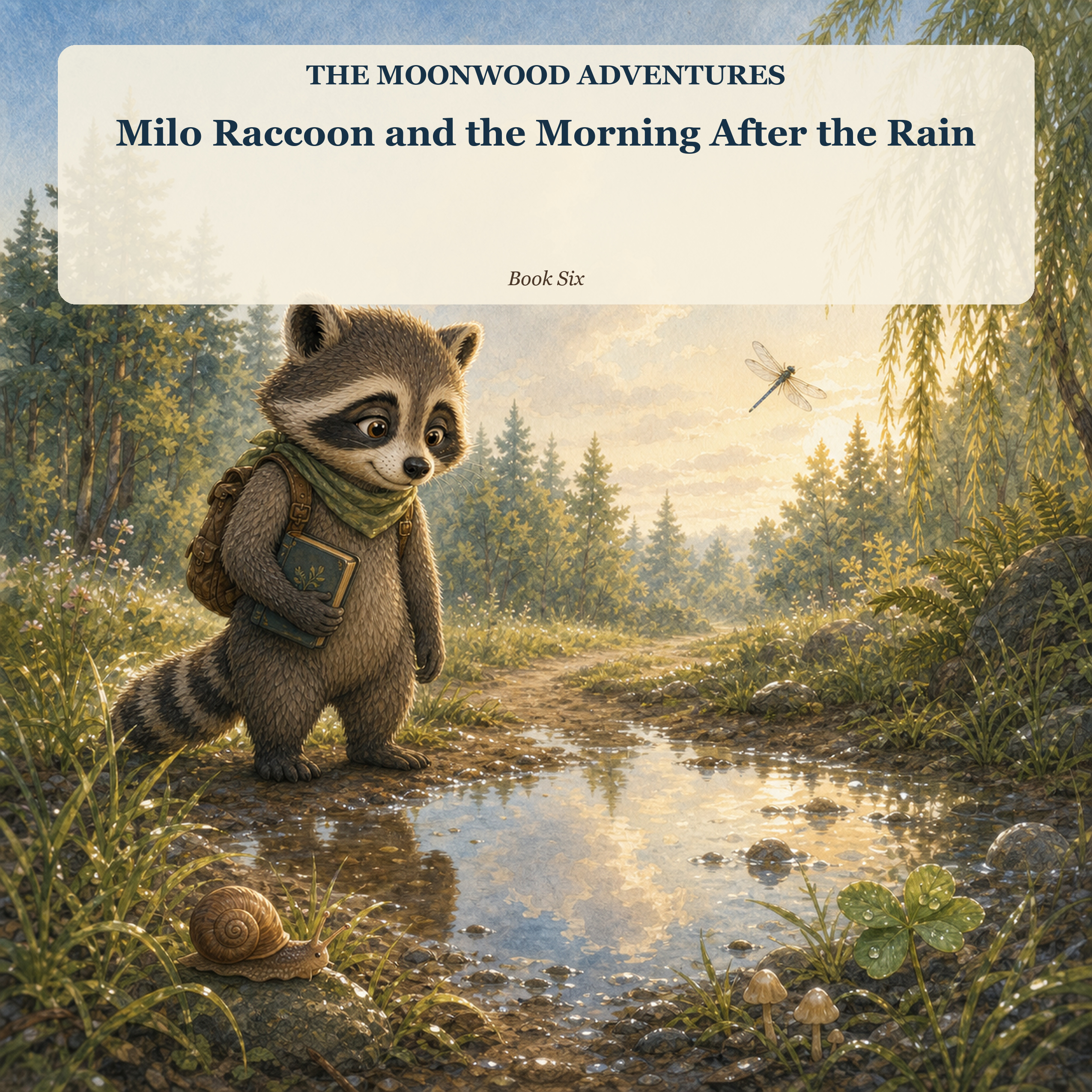 Milo Raccoon and the Morning After the Rain