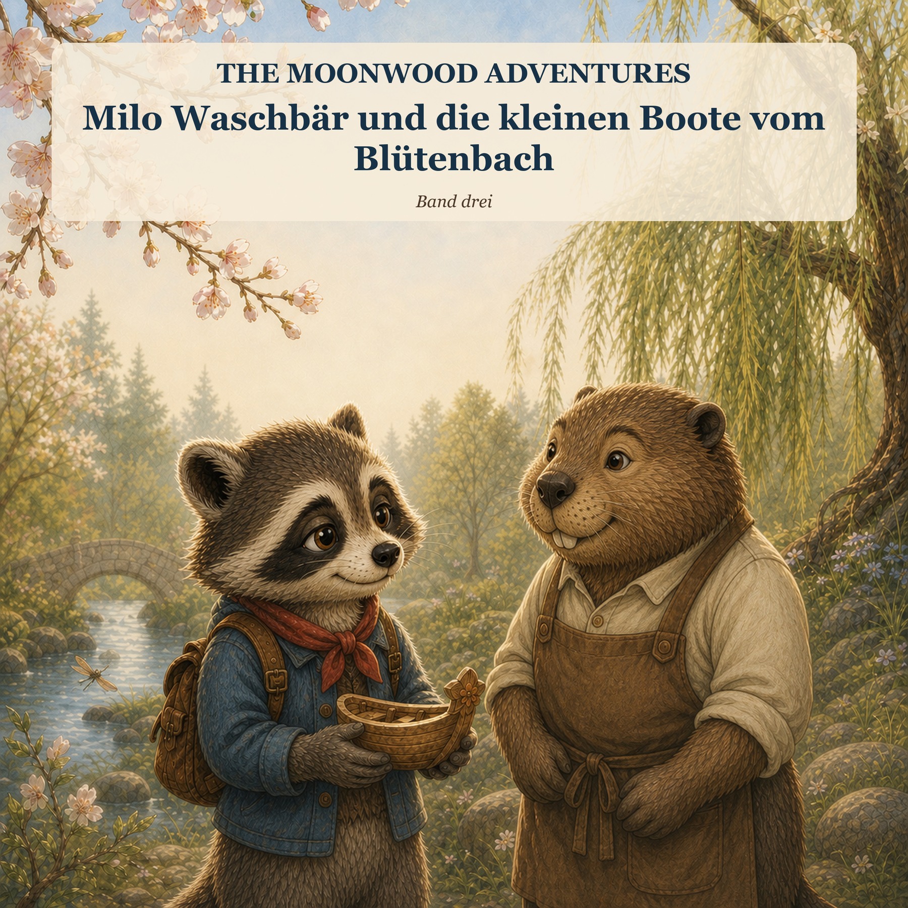 Milo Waschbär und die kleinen Boote vom Blütenbach