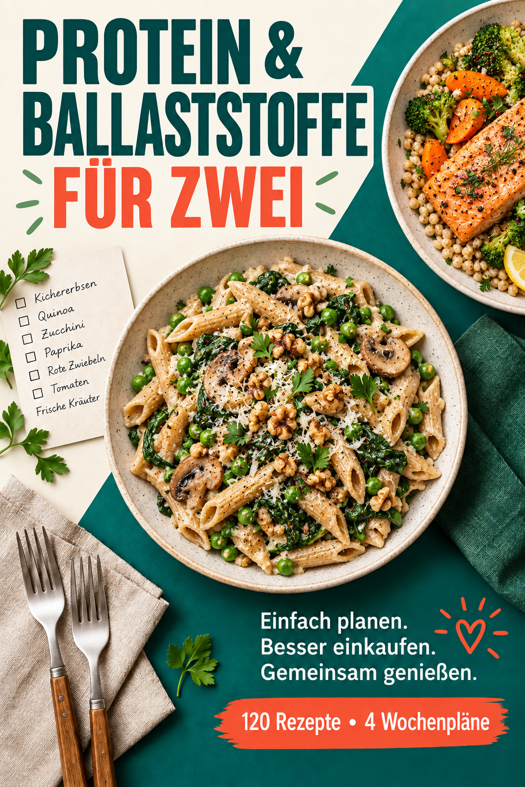Protein & Ballaststoffe für zwei
